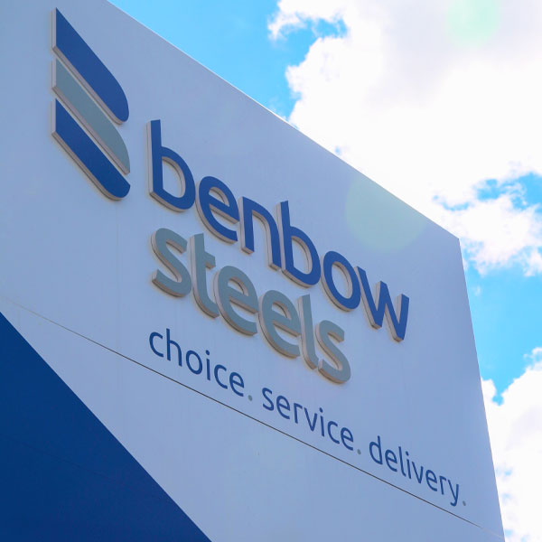 rebrand for benbow steels colour coated steel supplier to the uk and ireland